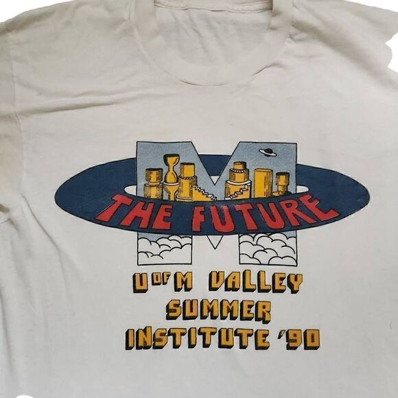 U of M Valley Summer Institute '90 Vintage Shirt - Size Adult Small - Picture 2 of 5
